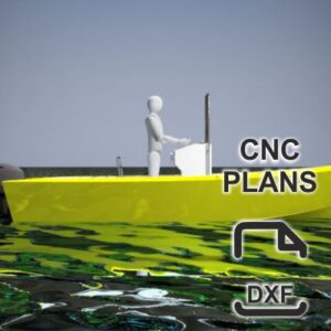 550 cm x 205 cm – Power Boat – Rencana CNC