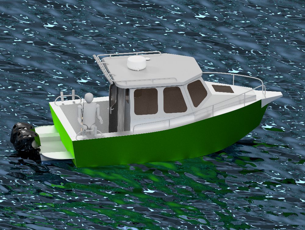 630 cm x 280 cm - Aluminum Motor Boat - Fajls CNC