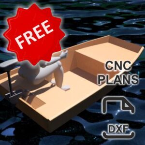 230 cm x 120 cm - Power Boat - Paket CNC gratis