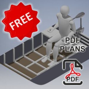 235 cm x 125 cm – Bateau à fond plat – Plans PDF gratuits