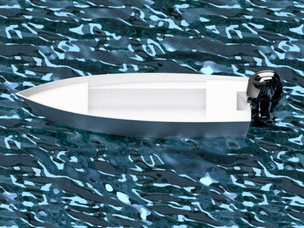 425 cm x 170 cm – Алуминиева моторна лодка Skiff – Планове