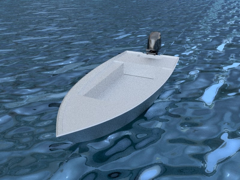 425 سم × 170 سم - قارب ألومنيوم Skiff Power - مخططات
