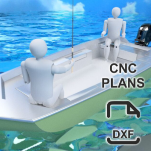 470 sm x 200 sm – Alüminium Jon Boat – CNC Planları