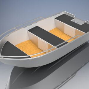 خطط قوارب صغيرة من الألومنيوم بطول 10 قدمًا (3,0 م).
