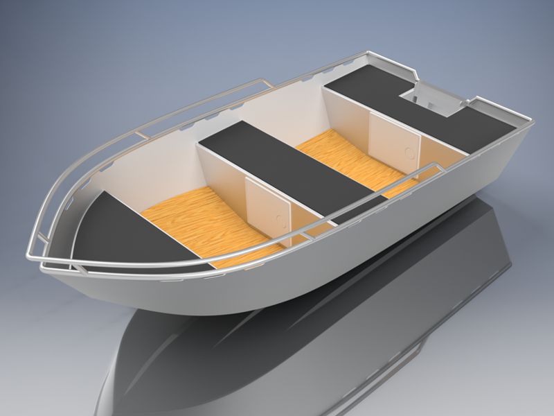 Paket Perahu Utilitas Aluminium 10 Kaki (3,0m).